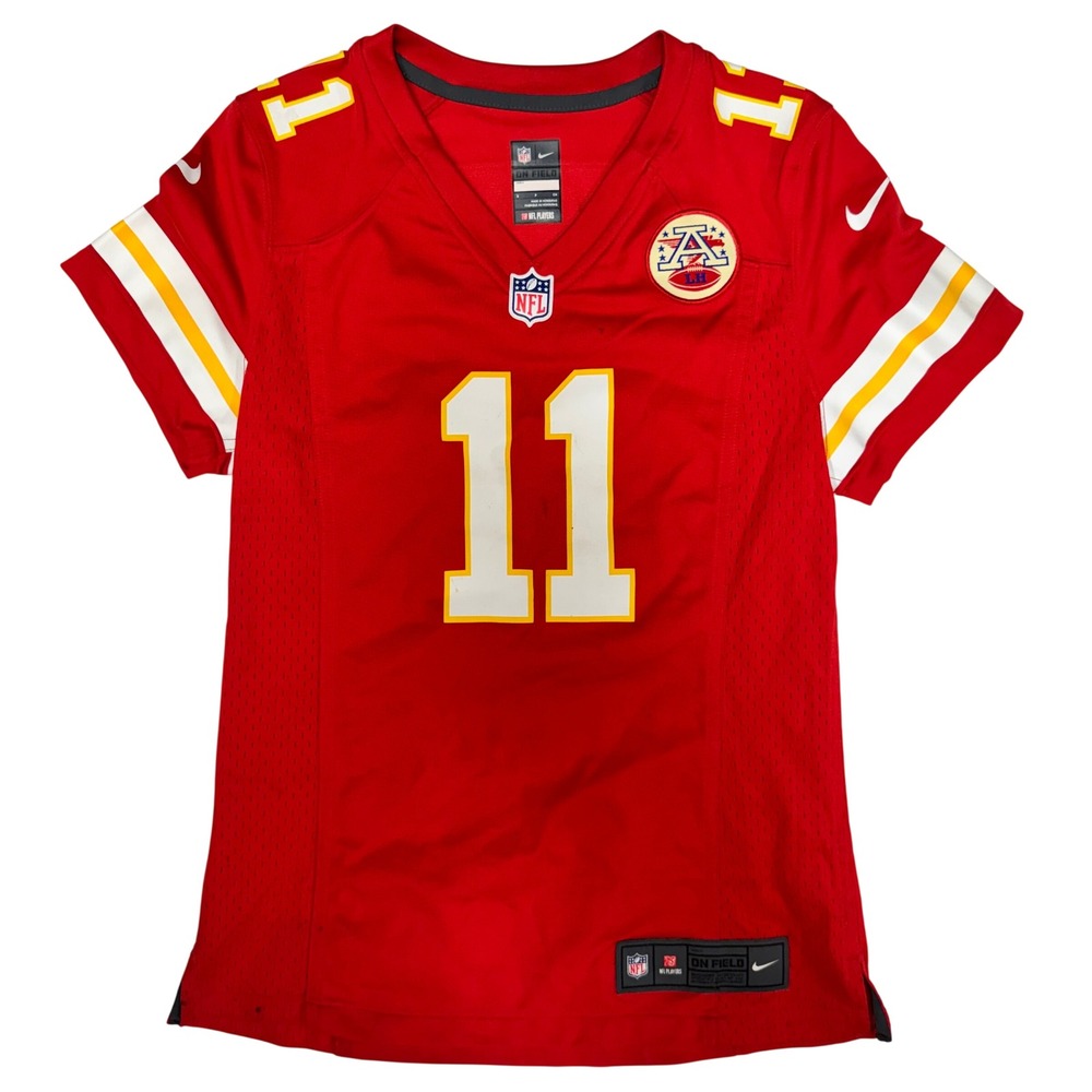 Nike Kansas City Chiefs Alex Smith 11 Jersey Womens Small Red NFL On Field